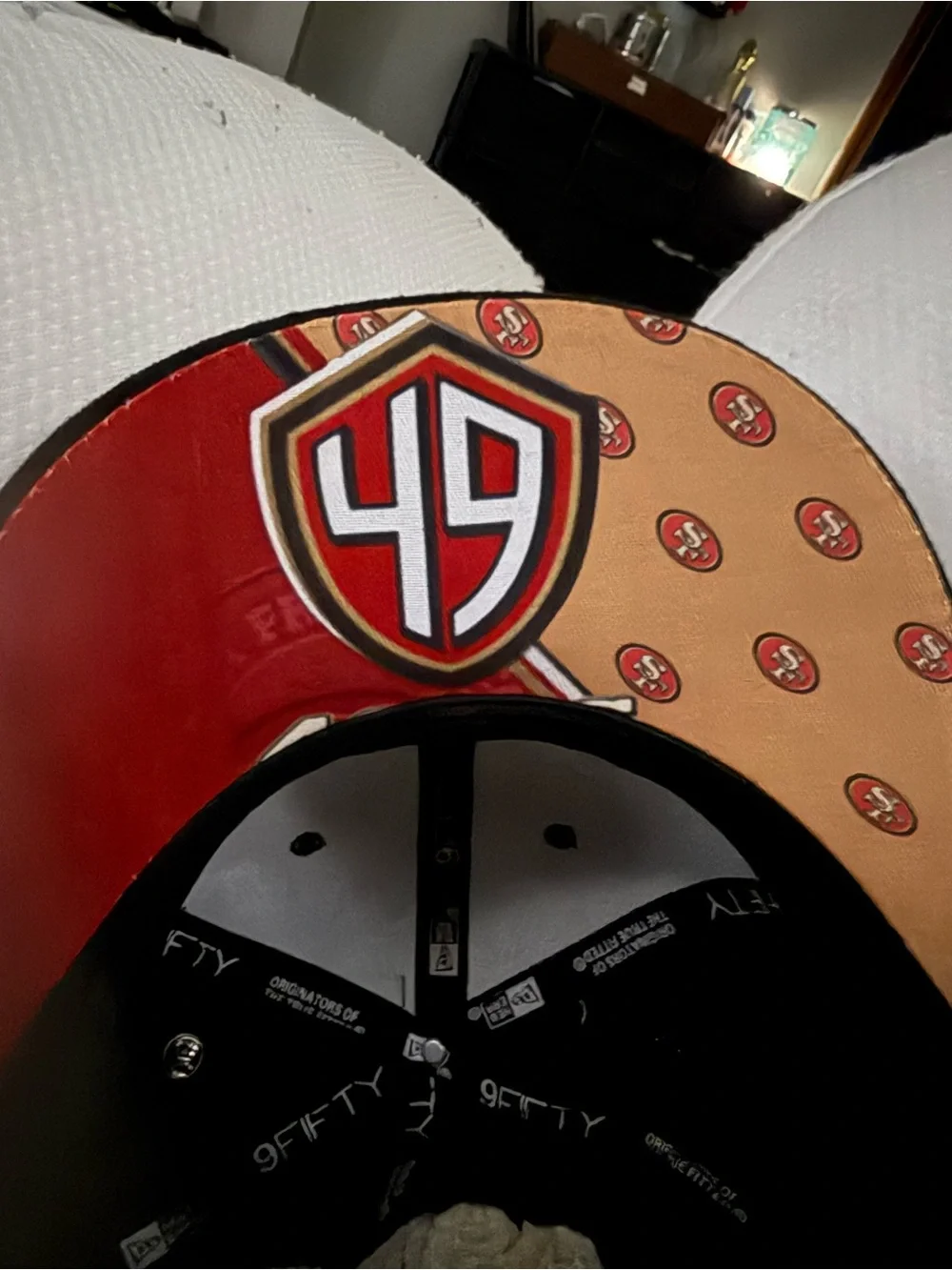 New Era Black and Red 9FIFTY Snapback Hat